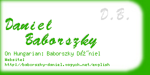 daniel baborszky business card